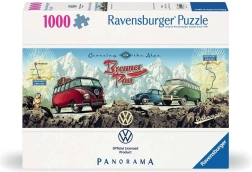 RAVENSBURGER πανοραμικό παζλ Πέρα από τις Άλπεις με VW, 1000 κομμάτια