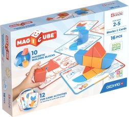 Geomag Magicube Blocks & Cards – μαγνητικό σετ κατασκευών 16 τεμαχίων