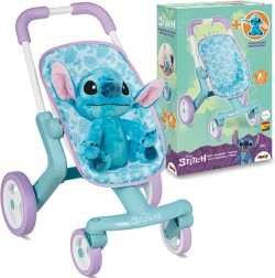 Disney Lilo & Stitch καροτσάκι για κούκλες με λούτρινο STITCH από τη Smoby