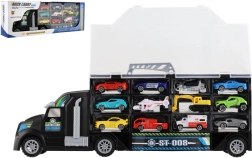 Φορτηγό-μεταφορέας αυτοκινήτων με οχήματα 50 cm