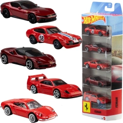 Hot Wheels Ferrari σετ 5 μεταλλικών αυτοκινήτων 1:64