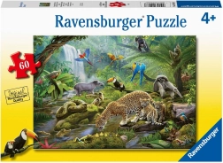Παζλ Ravensburger Ζώα του τροπικού δάσους 60 κομμάτια