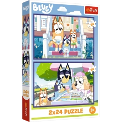 Παζλ 2x24 Χαρούμενη Bluey - BBC Bluey Trefl