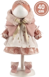 Ρούχο για κούκλα 40 cm – κομψό ροζ σετ Llorens Lucia