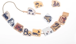 Cubika παστελ σετ περαστής μεταφορικά μέσα – ξύλινο σετ περαστής