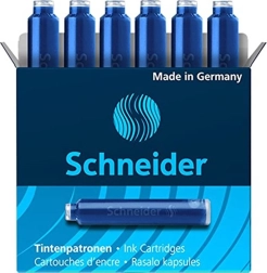 Μελανοδοχεία Schneider μπλε 6 τεμ.