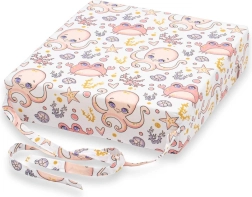 Παιδικό μαξιλάρι καθίσματος για καρέκλα New Baby Basic με ροζ χταπόδι