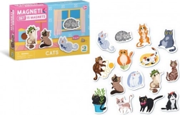 Μαγνήτες με θέμα Γάτες σε κουτάκι
