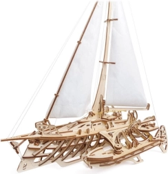 Ugears 3D ξύλινο μηχανικό ιστιοφόρο Merihobus – τριμαράν
