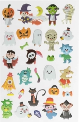 Αφρώδη αυτοκόλλητα για το Halloween