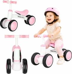 Trike Fix Tiny V2 ροζ παιδικό ποδηλατάκι ισορροπίας με τέσσερις τροχούς