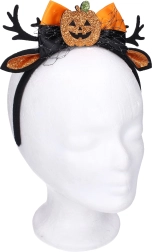 Αποκριάτικη στέκα με αυτιά και διακόσμηση κολοκύθας