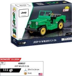Μοντέλο JEEP WILLYS CJ-2A 1:35 κατασκευαστικό σετ COBI