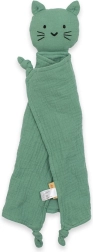 Παιχνίδι ύπνου από μουσελίνα New Baby με μοτίβο γάτας σε χρώμα μέντας