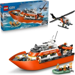 LEGO City σωστικό σκάφος της Ακτοφυλακής και ελικόπτερο