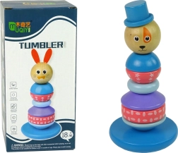 Ξύλινη εκπαιδευτική πυραμίδα Σκυλάκι με καπέλο