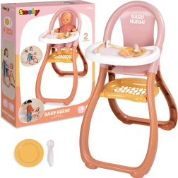Smoby Baby Nurse καρεκλάκι φαγητού για κούκλες