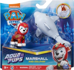 PAW Patrol Aqua Pups – φιγούρα Marshall και δελφίνι με κινούμενη ουρά