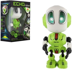 Ρομπότ echo πράσινο 12 cm με ήχο και φως, με μπαταρίες