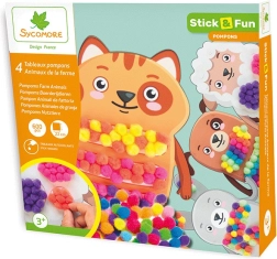 Stick & fun διακόσμηση με πομ-πομ – κατοικίδια ζώα φάρμας