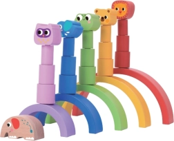 Ξύλινο ουράνιο τόξο ισορροπίας με ζωάκια 2Kids