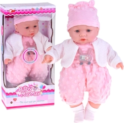 Διαδραστική μαλακή κούκλα μωρό 40 cm με ήχους