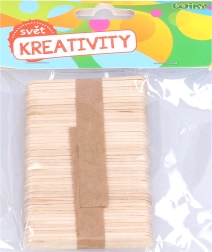 Ξύλινα στικ 6,5x1 εκ., 50 τμχ