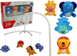 Μουσικό μobile για κρεβατάκι με ζωάκια χωρίς μπαταρίες