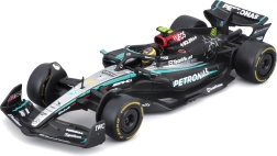 Μοντέλο Bburago F1 Mercedes-AMG F1 W15 1:43 με οδηγό σε βιτρίνα