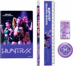 Πεντατελές σχολικό σετ γραφής KPop Demon Hunters Huntrix – μωβ