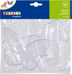 Playbox βάσεις για σιδερώσιμες χάντρες – πεταλούδα και άλογο, 2 τεμ.