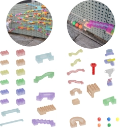 Σετ κατασκευών Masterkidz STEM ταμπλό για πίστα με μπίλιες 209 τεμαχίων