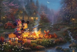 Παζλ SCHMIDT Mickey και Minnie: Ρομαντισμός δίπλα στη φωτιά 200 κομμάτια