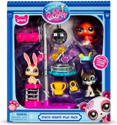 Littlest Pet Shop Disco Nights – σετ φιγούρων με 3 ζωάκια
