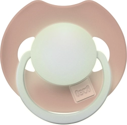 Φωσφορίζουσα πιπίλα σιλικόνης LOVI Prime 0–6 μ., Blush
