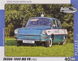 Παζλ Retro Αυτοκίνητα Škoda 1000 MB VB 40 κομμάτια