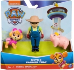 Σετ φιγούρων Paw Patrol: η Skye και η αγρότισσα Yumi με γουρουνάκι