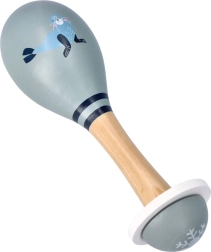 Ξύλινη παιδική μαράκα – ροζ – Foka