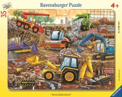 Παζλ Ravensburger Κατασκευαστικά μηχανήματα - 35 κομμάτια