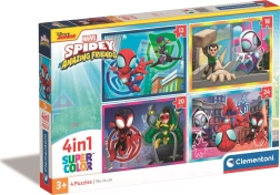 Παζλ 4σε1 Spidey και οι απίθανοι φίλοι του Clementoni