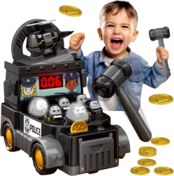 Woopie επιτραπέζιο παιχνίδι δεξιοτήτων Χτύπα τον Τυφλοπόντικα – αστυνομικό όχημα με αξεσουάρ