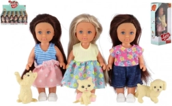 Κούκλα με κατοικίδιο 12 cm σε κουτί, 3 είδη