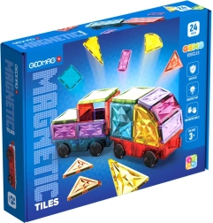 Geomag Magnetic Tiles Αυτοκίνητα – μαγνητικό σετ κατασκευών με ρόδες