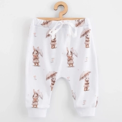 Παιδικό βαμβακερό παντελόνι φόρμας jogger NEW BABY For Babies Bunny, μέγεθος 86
