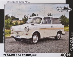 Ρετρό αυτοκίνητα παζλ Trabant 600 Kombi 40 κομμάτια