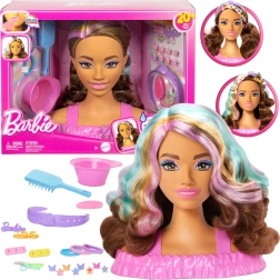 Κεφάλι Barbie για χτένισμα και styling με αξεσουάρ, 20 τεμάχια