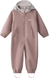 Παιδική ολόσωμη φόρμα softshell Leokid Lilo Ash rose μέγεθος 80