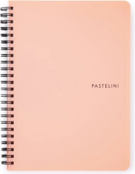 Σπιράλ μπλοκ A5 Pastelini σε παστέλ βερικοκί