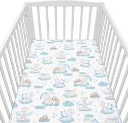 Βαμβακερό σεντόνι για κούνια NEW BABY Δρακάκι 120 × 60 cm