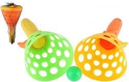 Πλαστικό παιχνίδι Catch Ball – σετ 2 καλαθιών και 3 μπαλών, 19 cm σε διχτάκι